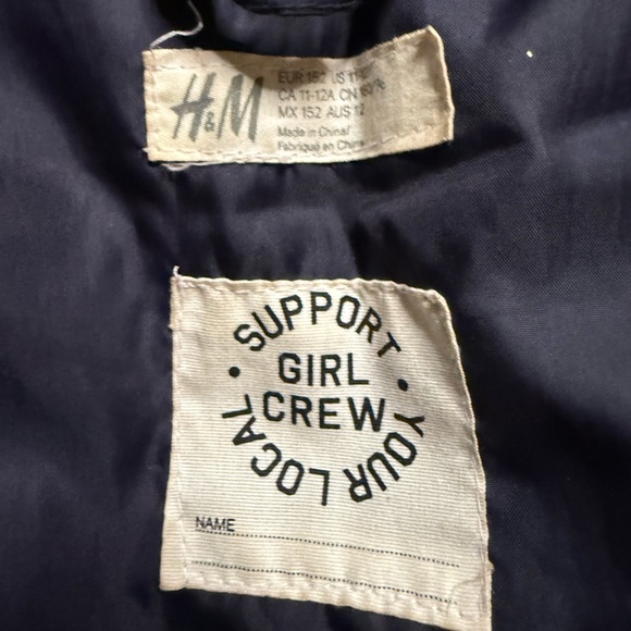 Black Puffer Girls Jacket with Faux Fur Hood - Picture 6 of 11